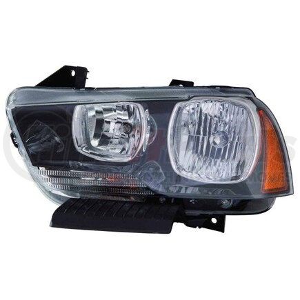334-1134L-AC2 by DEPO - Headlight, LH, Black Housing, Clear Lens, CAPA Certified
