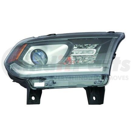 334-1139L-ACD2 by DEPO - Headlight, LH, Black Housing, Clear Lens, with Black Bezel, without Logo, CAPA Certified