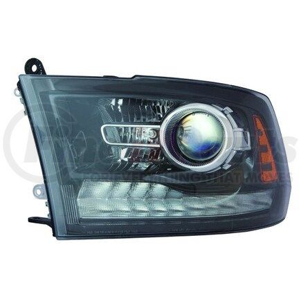 334-1137L-AS2 by DEPO - Headlight, LH, Black Housing, Clear Lens, with Projector