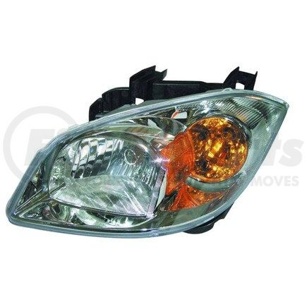 335-1136L-ACN1 by DEPO - Headlight, LH, Chrome Housing, Clear Lens, with Amber Turn Signal Lens and without Mounting Bracket, CAPA Certified