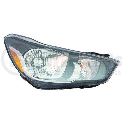 335-1191R-AC2 by DEPO - Headlight, RH, Black Housing, Clear Lens, without Logo, CAPA Certified