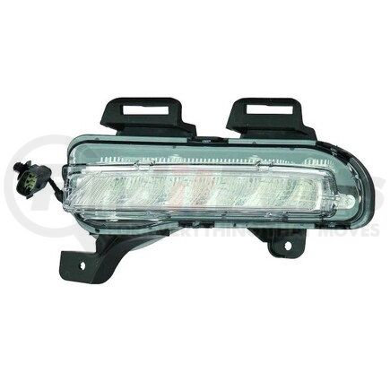 335-1617R-AC by DEPO - Daytime Running Light, RH, Chrome Housing, Clear Lens, CAPA Certified