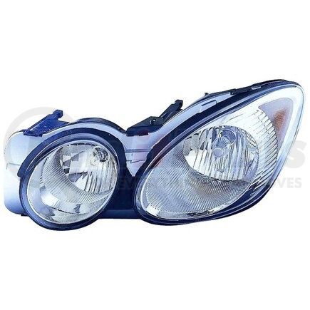 336-1114L-AS by DEPO - Headlight, LH, Chrome Housing, Clear Lens