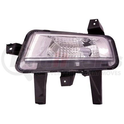 336-1607L-AS by DEPO - Daytime Running Light, LH, Chrome Housing, Clear Lens