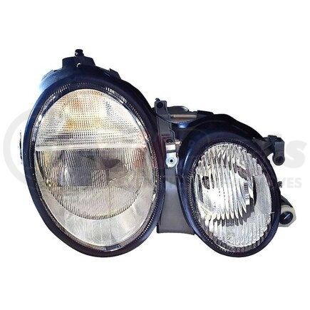 340-1114RMUSHM by DEPO - Headlight, RH, Chrome Housing, Clear Lens, without Bulb & Ballast