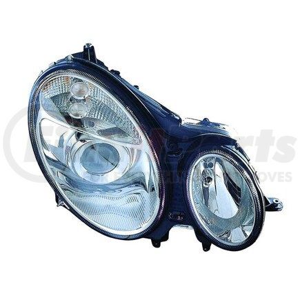 340-1125R-AC by DEPO - Headlight, RH, Chrome Housing, Clear Lens, with Projector, CAPA Certified