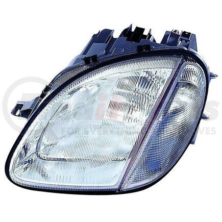340-1122L-ASC by DEPO - Headlight, LH, Assembly, Chrome Housing, Clear Lens