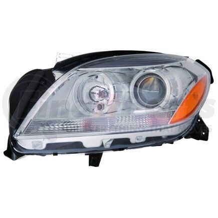 340-1137L-AC by DEPO - Headlight, LH, Chrome Housing, Clear Lens, with Projector, CAPA Certified