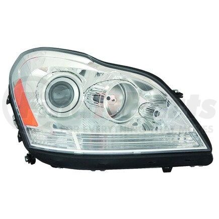 340-1169R-AS by DEPO - Headlight, RH, Chrome Housing, Clear Lens, with Projector, with Clear Reflector