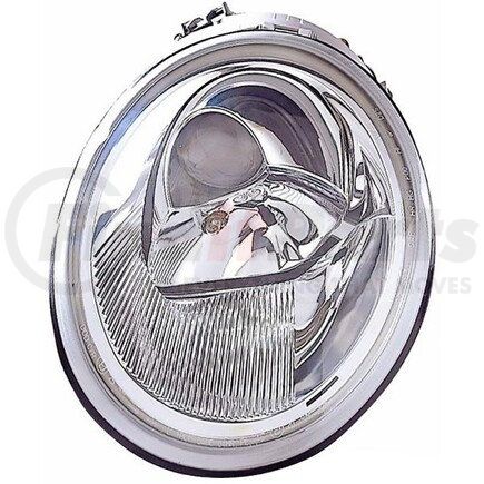 341-1104L-ASN by DEPO - Headlight, LH, Chrome Housing, Clear Lens, with Projector
