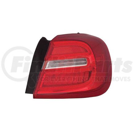 340-1923R-AC by DEPO - Tail Light, RH, Outer, Quarter Panel Mounted, Chrome Housing, Red/Clear Lens, Fiber Optic, LED, CAPA Certified