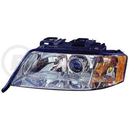 341-1114L-AS by DEPO - Headlight, LH, Chrome Housing, Clear Lens, with Projector