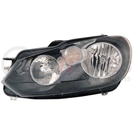 341-1127L-AC2 by DEPO - Headlight, LH, Black Housing, Clear Lens, CAPA Certified