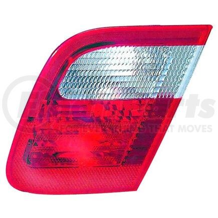 344-1301L-UQ by DEPO - Tail Light, LH, Inner, Chrome Housing, Red/Clear Lens
