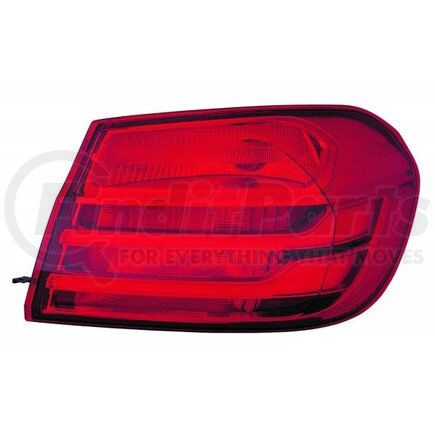 344-1915R-AS by DEPO - Tail Light, RH, Outer, Body Mounted, Chrome Housing, Red Lens