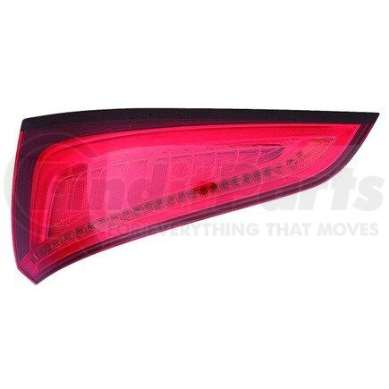 346-1914L-AS by DEPO - Tail Light, LH, Inner, Liftgate Mounted, Chrome Housing, Red Lens, Fiber Optic, LED