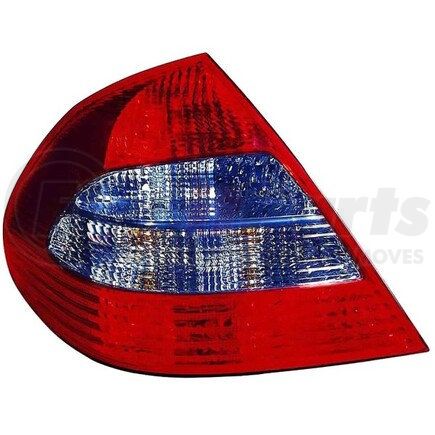 440-1943L-UQ by DEPO - Tail Light, LH, Chrome Housing, Red/Clear Lens, without LED