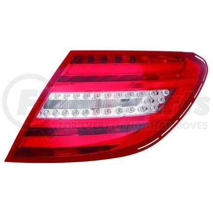 440-1983L-AS by DEPO - Tail Light, LH, Chrome Housing, Red/Clear Lens, Fiber Optic, LED