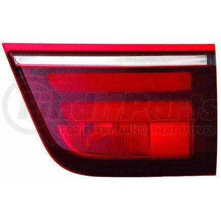 444-1331R-AQ by DEPO - Tail Light, RH, Inner, Liftgate Mounted, Chrome Housing, Red/Clear Lens, with Bulb, Plastic, without Mounting Hardware