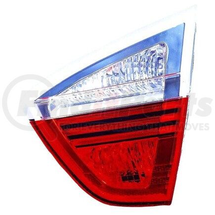 444-1309R-UQ by DEPO - Tail Light, RH, Inner, Trunk Lid Mounted, Lens and Housing, Chrome Housing, Red/Clear Lens