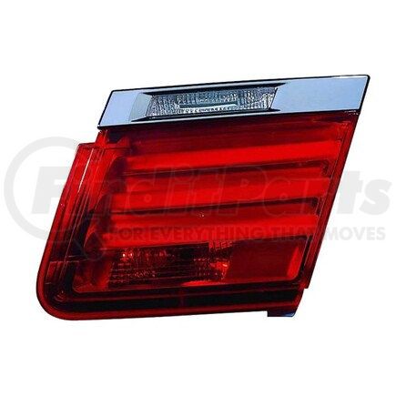 444-1321L-UQ by DEPO - Tail Light, LH, Inner, Trunk Lid Mounted, Chrome Housing, Red/Clear Lens, Fiber Optic, LED
