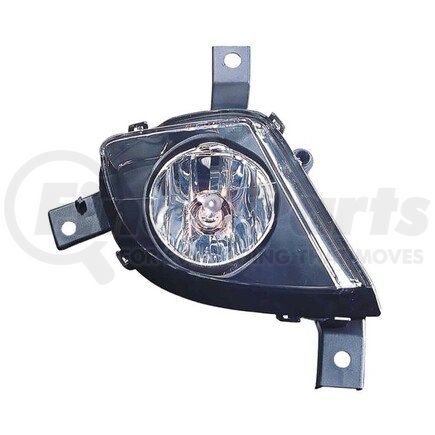 444-2025R-AQ by DEPO - Fog Light, RH, Black Housing, Clear Lens