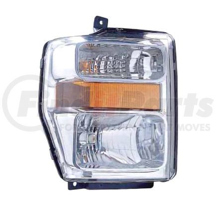 K30-1137R-AC1 by DEPO - Headlight, RH, Chrome Housing, Clear Lens, Aero Style, CAPA Certified