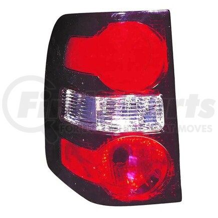 K30-1929L-UC by DEPO - Tail Light, LH, Black Housing, Red/Clear Lens, CAPA Certified