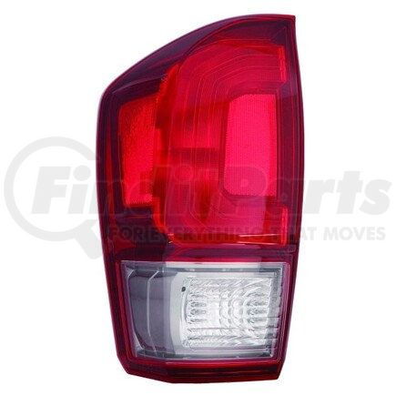 312-19ACL-AC-CR by DEPO - Tail Light, LH, Assembly, Red/Smoke