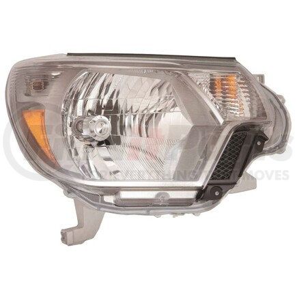 312-11D2R-AC7 by DEPO - Headlight, RH, Assembly, Type 2, Black Bezel, Composite