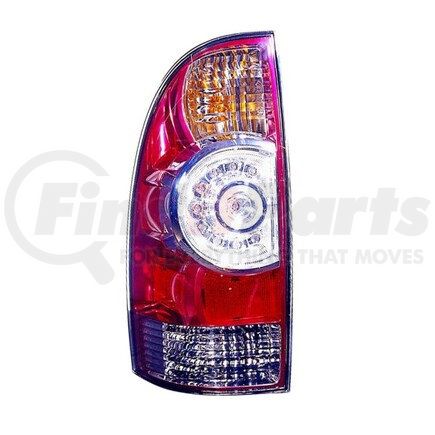 312-1995L-AC by DEPO - Tail Light, LH, Assembly, with Wiring Harness, Clear Center Lens