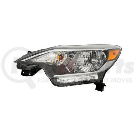 315-11AQL-AS2 by DEPO - Headlight, LH, Chrome Housing, Clear Lens, with Black Trim, for 2017-2019 Nissan Versa