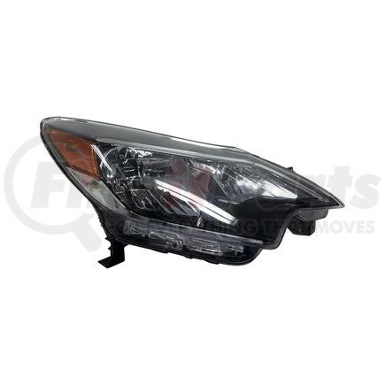 315-11AQR-AS2 by DEPO - Headlight, RH, Chrome Housing, Clear Lens, with Black Trim, for 2017-2019 Nissan Versa