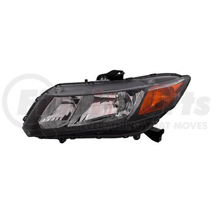 317-1162L-AC2 by DEPO - Headlight, LH, Chrome Housing, Clear Lens, CAPA Certified, for 2012 Honda Civic