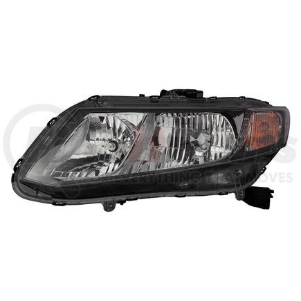 317-1162L-ACN2 by DEPO - Headlight, LH. Chrome Housing, Clear Lens, CAPA Certified, for 2013-2015 Honda Civic