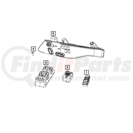 68564562AA by MOPAR - Seat Memory Switch