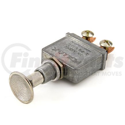 44015 by WAYTEK - Push-Pull Switch, Heavy Duty/Off-On/Circuitry: SPST, 75A, 6-28VDC, 2 #8 Screw Terminals, 15/32" Dia., 5/8" Long Mounting Stem