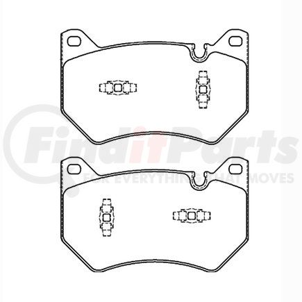 355040151 by HELLA - Disc Brake Pad Set