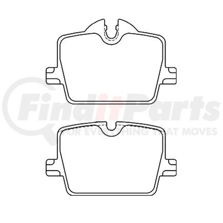 355040911 by HELLA - Disc Brake Pad Set