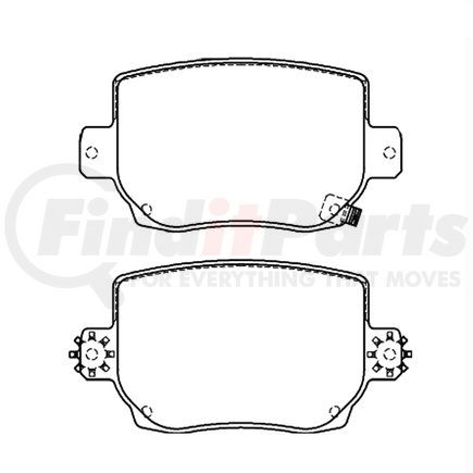 355041041 by HELLA - Disc Brake Pad Set