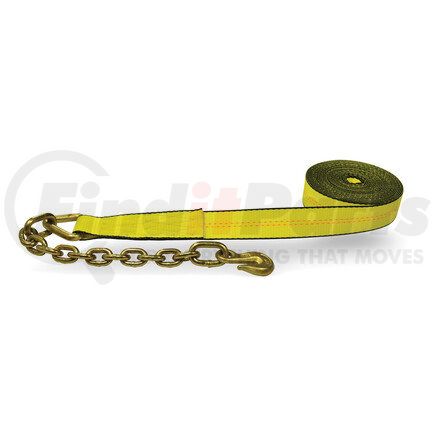 CC2306CX by QUALITY CHAIN - Winch Strap, 2" x 30', with Chain Anchor