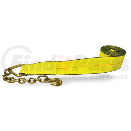 CC4305CX by QUALITY CHAIN - Winch Strap, 4" x 30', with Chain Anchor