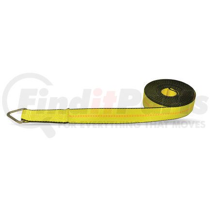 CC3306VR by QUALITY CHAIN - Winch Strap, 3" x 30', with V-Ring