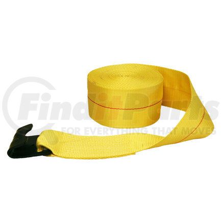 CC4405FH by QUALITY CHAIN - Winch Strap, 4" x 40', with Flat Hook