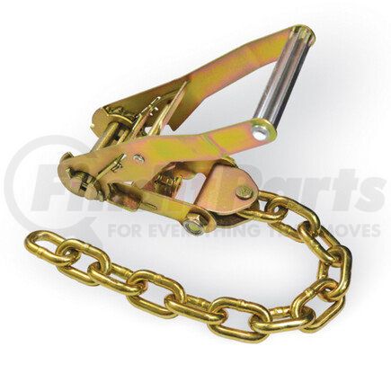 CC7030CA5 by QUALITY CHAIN - 2" Long Wide Handle Ratchet, with 12" of 5/16" G70 Chain Attached to Bolt