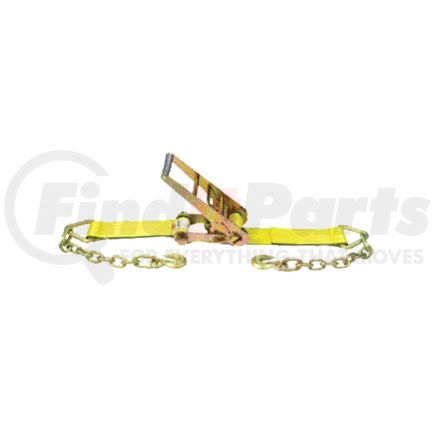 CC32760CX by QUALITY CHAIN - 3” x 27’ Ratchet Strap, with Chain Anchors