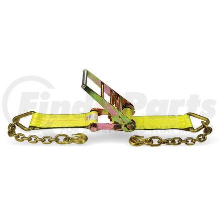 CC43060CX by QUALITY CHAIN - 4" x 30' Ratchet Strap, with Chain Anchors