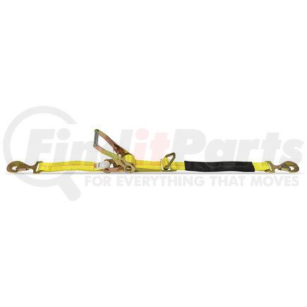 CCASR208SH by QUALITY CHAIN - 2" x 8' Axle Ratchet Strap, with Snap Hooks