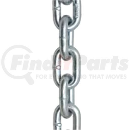 CCG431-200 by QUALITY CHAIN - 1/4” G43 Bulk High Test Chain, Per Foot, Silver Zinc