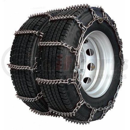 TR457365 by QUALITY CHAIN - Studded Link, Ladder Style, 4-Link Spacing, Dual-Triple, 8mm, with Cams, Commercial Truck, Trygg Studded Truck